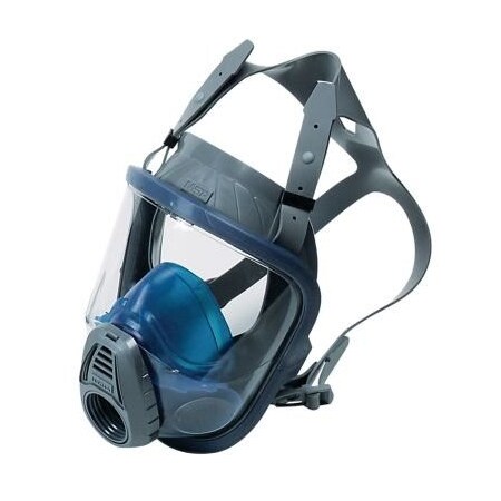 Msa Safety Advantage 3100 Facepiece, Silicone, Rubber Head Harness, Black 10028998